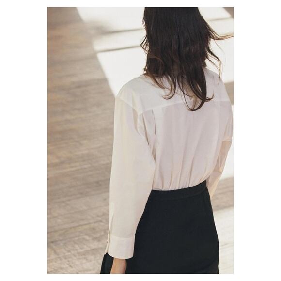 NEW ZARA Contrast Button Midi Dress XS - Picture 9 of 9